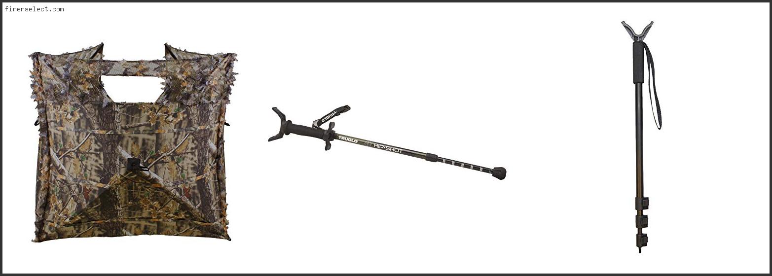 shooting stick for ground blind